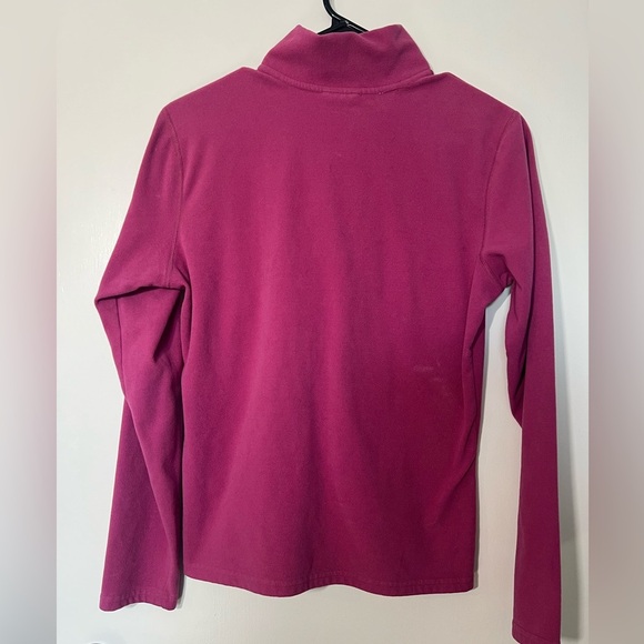 The North Face Pink Long Sleeve Polo Sweatshirt- size M - Picture 4 of 5